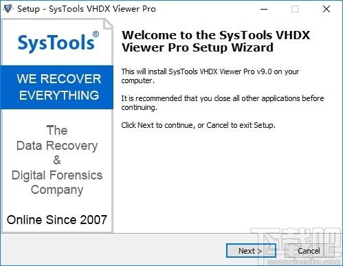 SysTools VHDX Viewer Pro下载,VHDX文件查看器,数据提取,文件查看