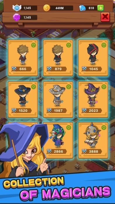 闲置魔法学院游戏下载,闲置魔法学院,放置游戏,模拟游戏
